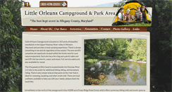 Desktop Screenshot of littleorleanscampground.com